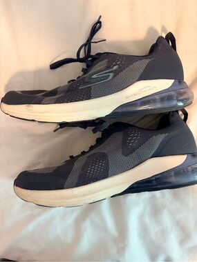 Skechers Men's Athletic Sneakers in Navy and White with Clear Air Sole